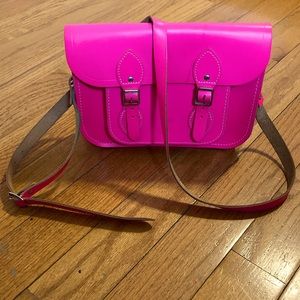 The Cambridge Satchel Company 11 inch Leather Satchel in Barbie Pink